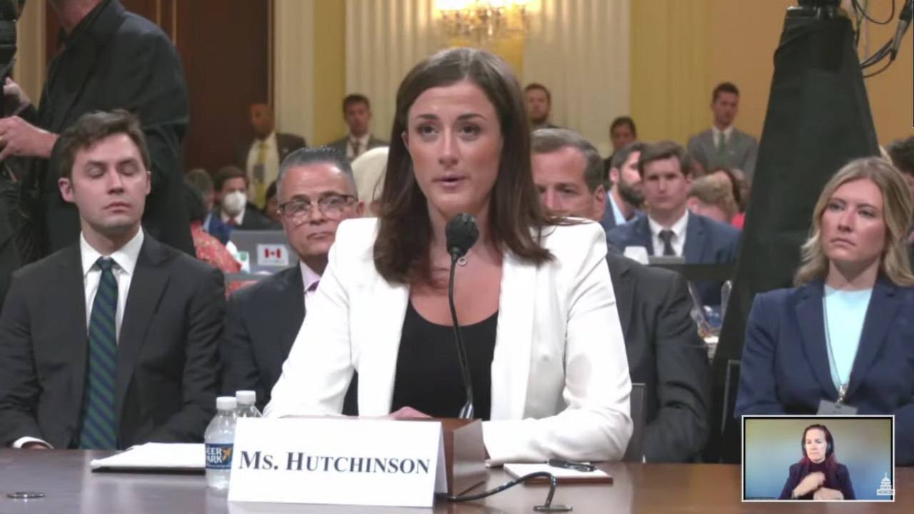 Cassidy Hutchinson, 06/28/2022 Select Committee Hearing, United States House Select Committee on the January 6 Attack