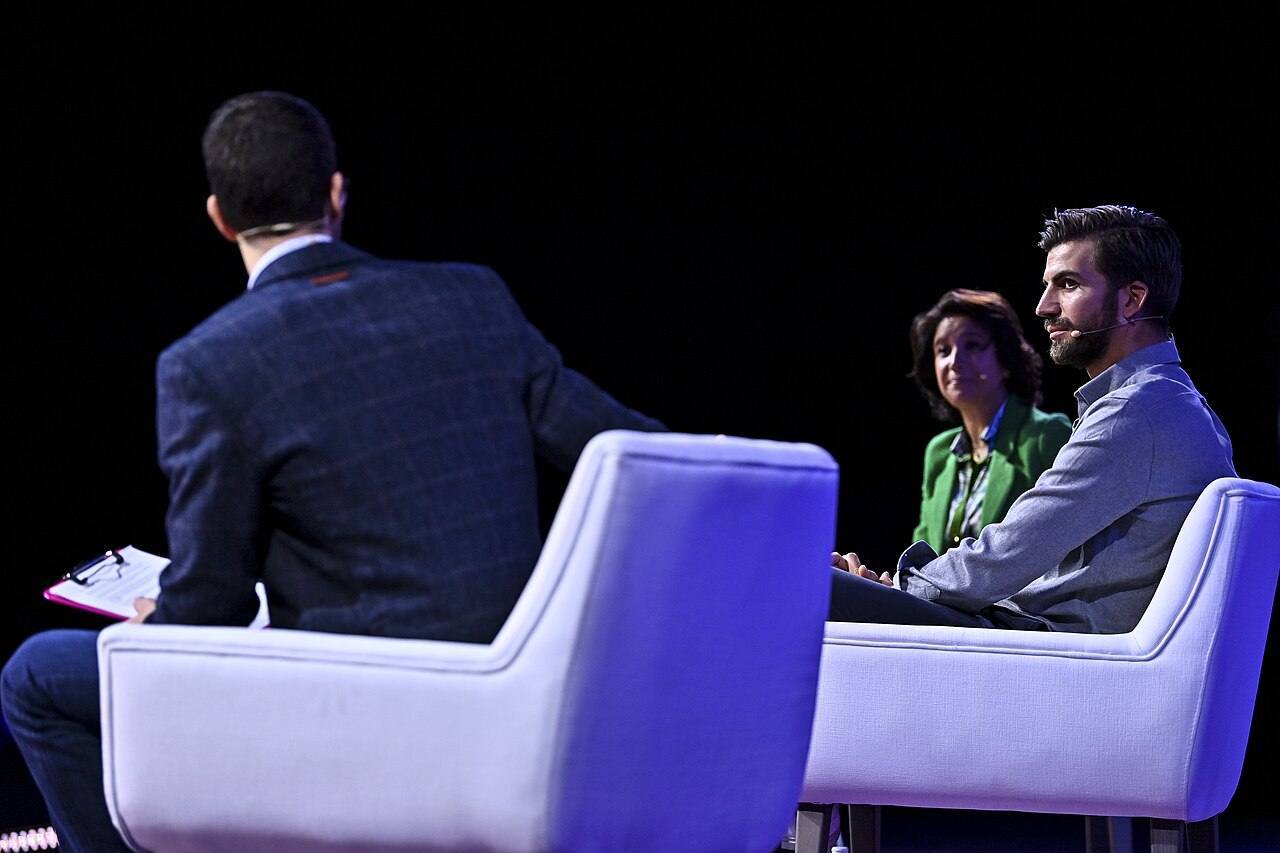 4 November 2021; Hanno Renner, Personio, on Remote Stage during day three of Web Summit 2021 at the Altice Arena in Lisbon, Portugal. Photo by Eóin Noonan/Web S