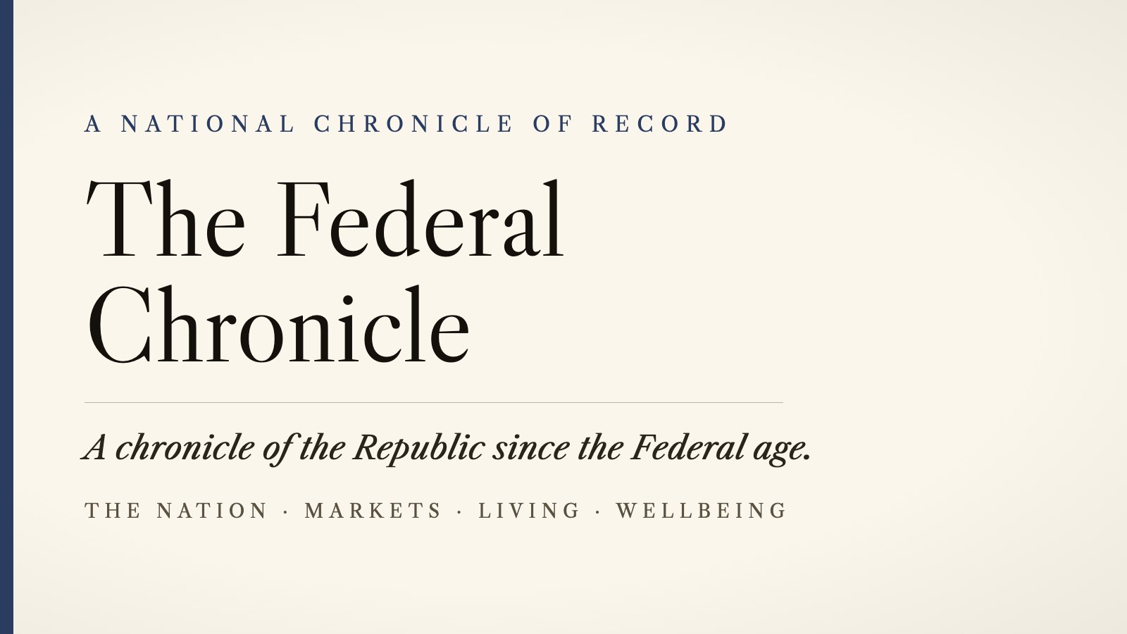 The Federal Chronicle standing plate